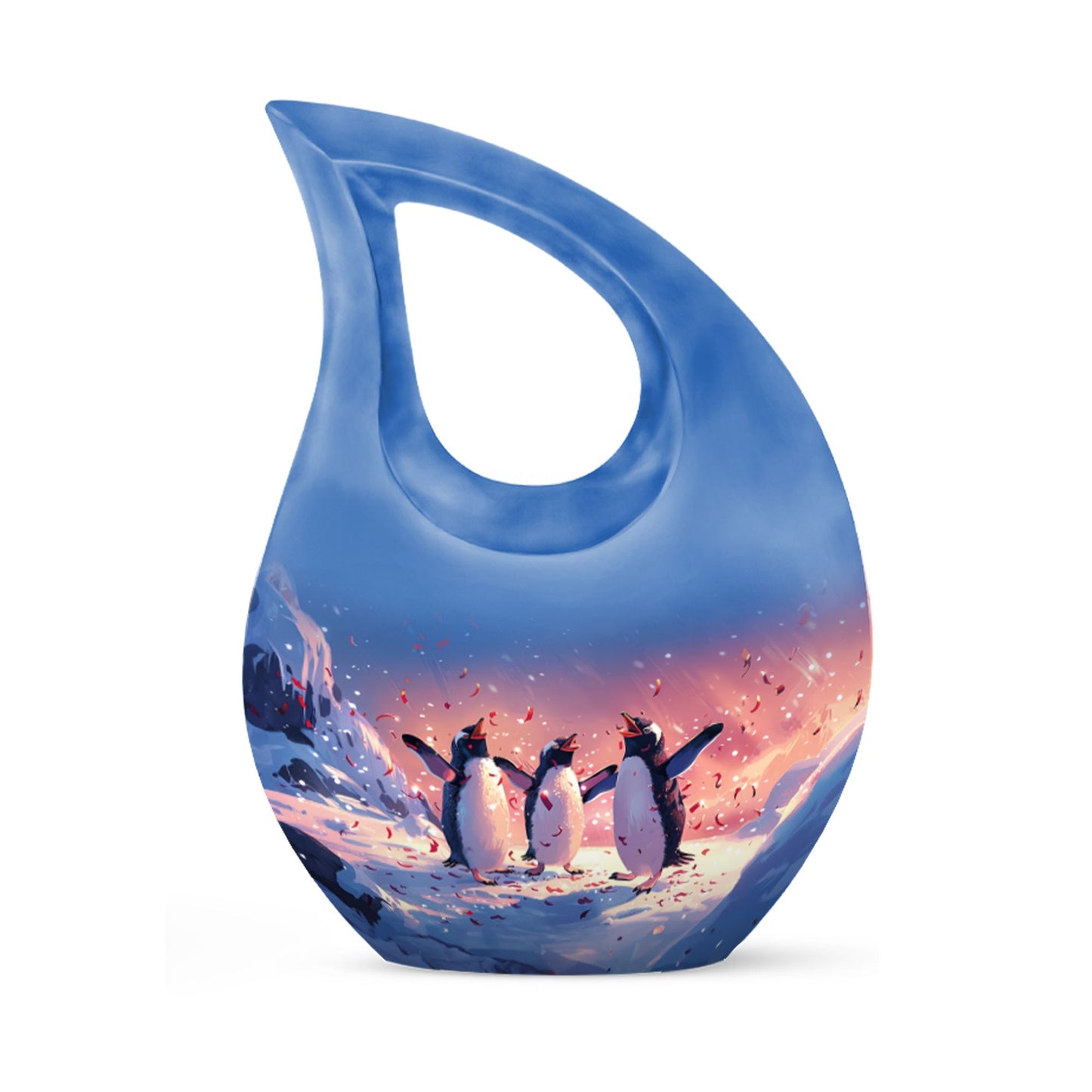 Penguin themed extra-large Urn