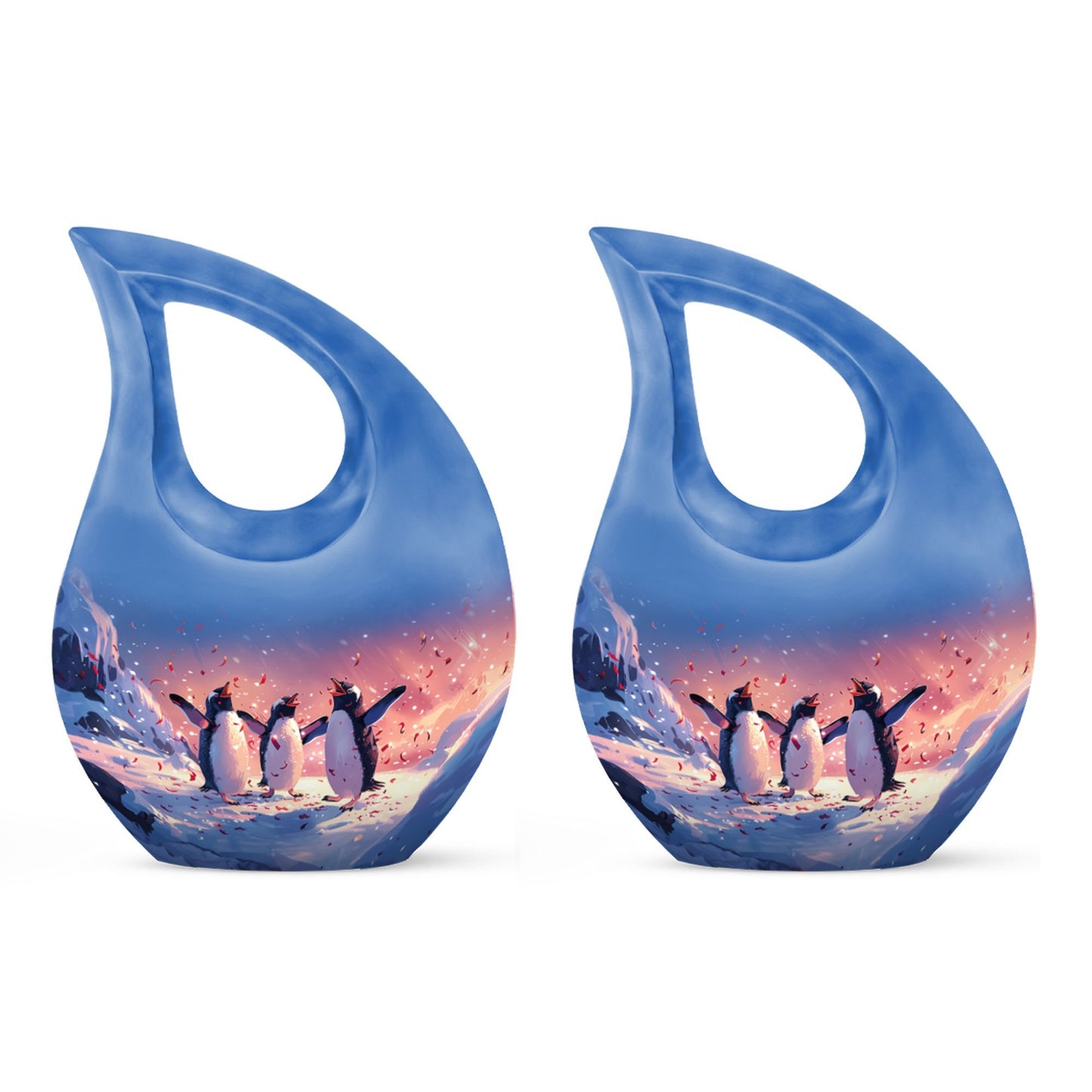 Penguin themed extra-large Urn