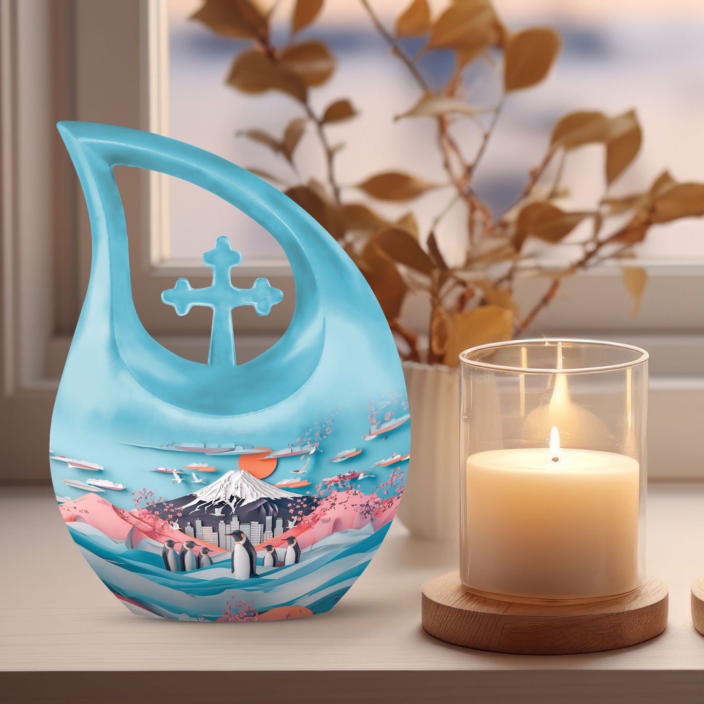 Medium-sized Penguin urn