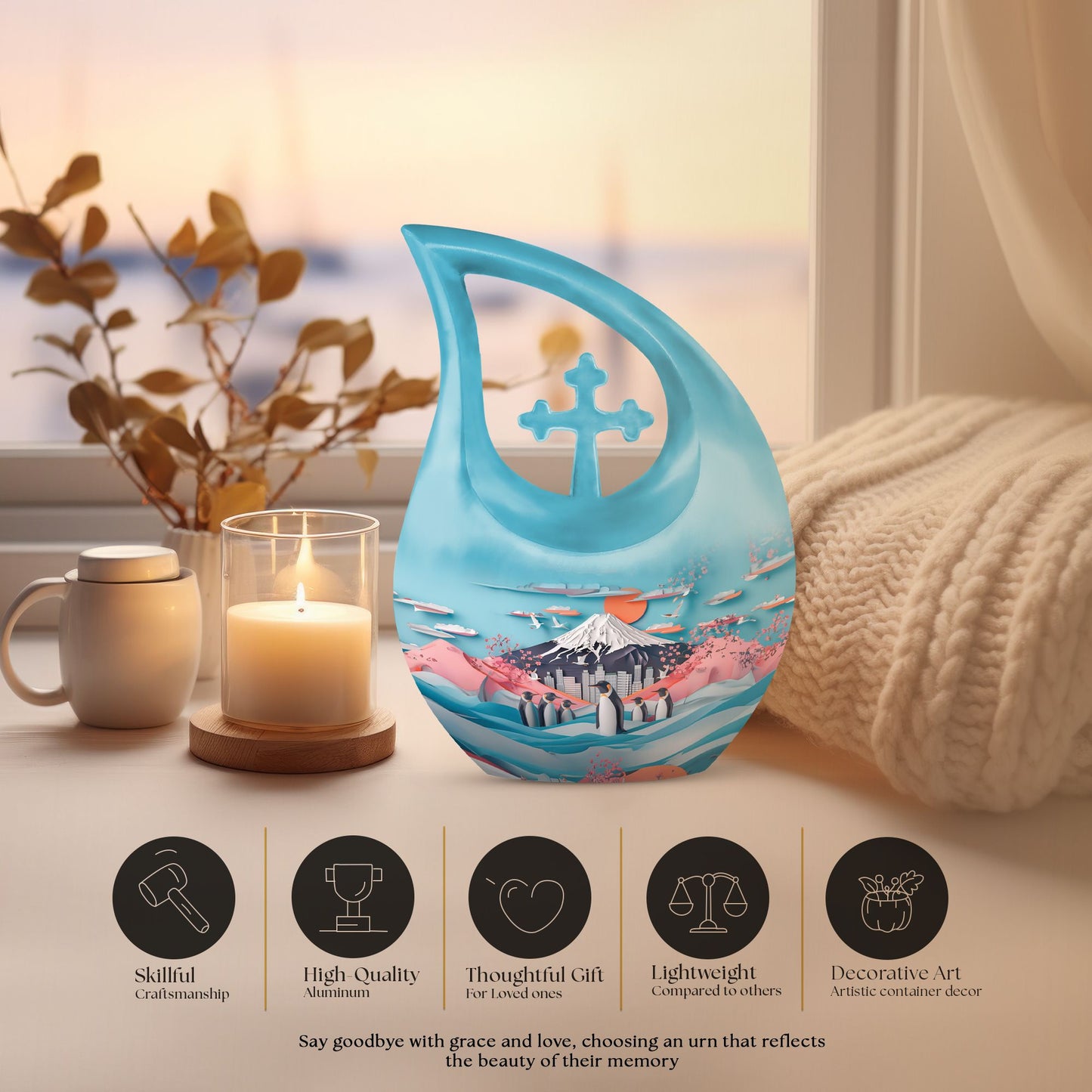 Medium-sized Penguin urn