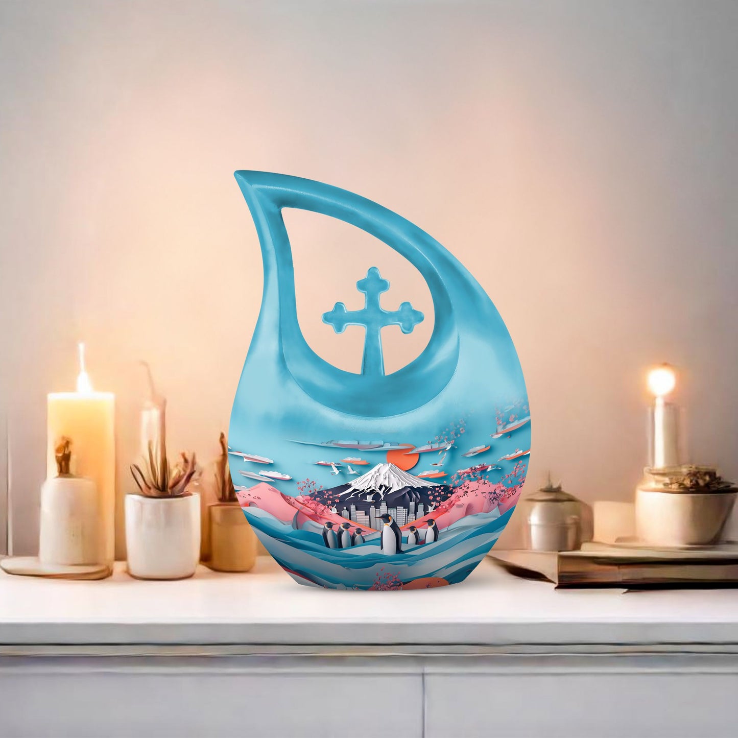 Medium-sized Penguin urn