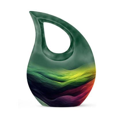 Abstract Cross Drop Medium Size Memorial Urn