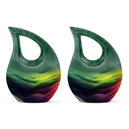 Abstract Cross Drop Medium Size Memorial Urn