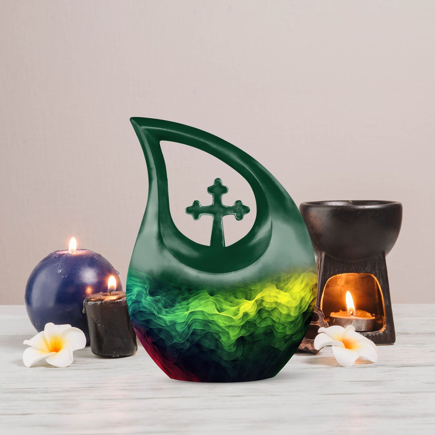 abstract urn customizable for human ashes