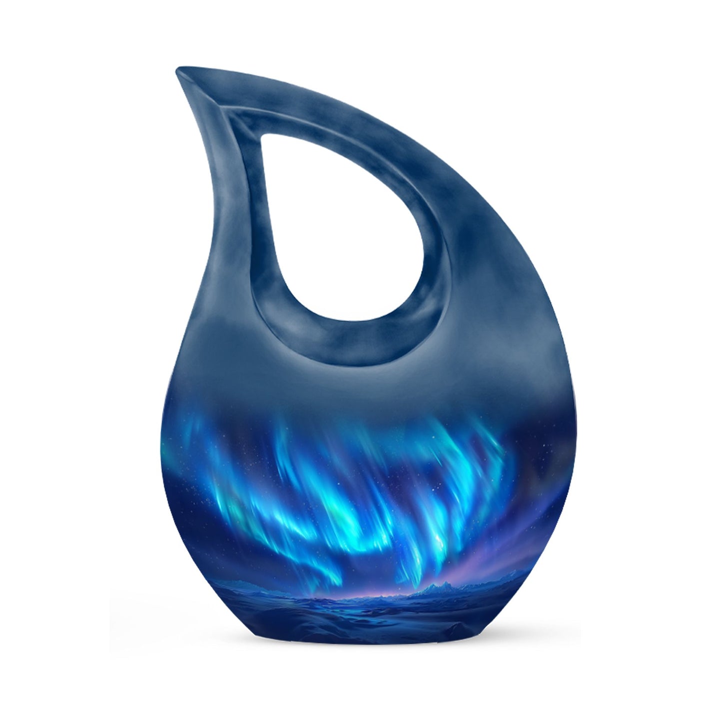 Extra Large Aurora Borealis Cross-Drop urn