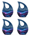Aurora Borealis Metal Cremation Urn
