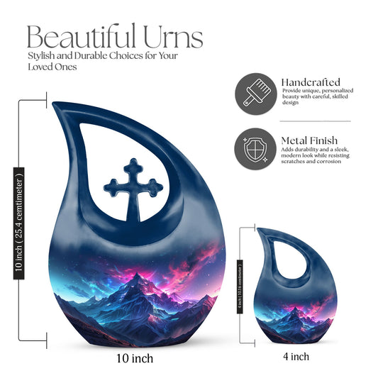 Large Aurora Borealis Urn