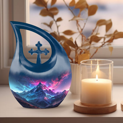 Large Aurora Borealis Urn