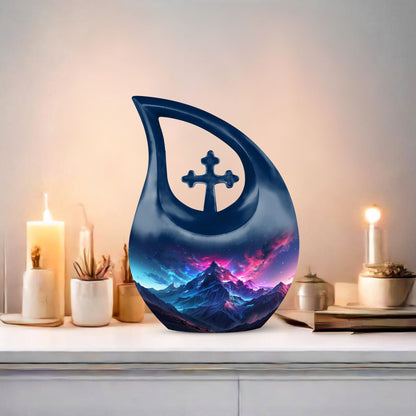 Large Aurora Borealis Urn