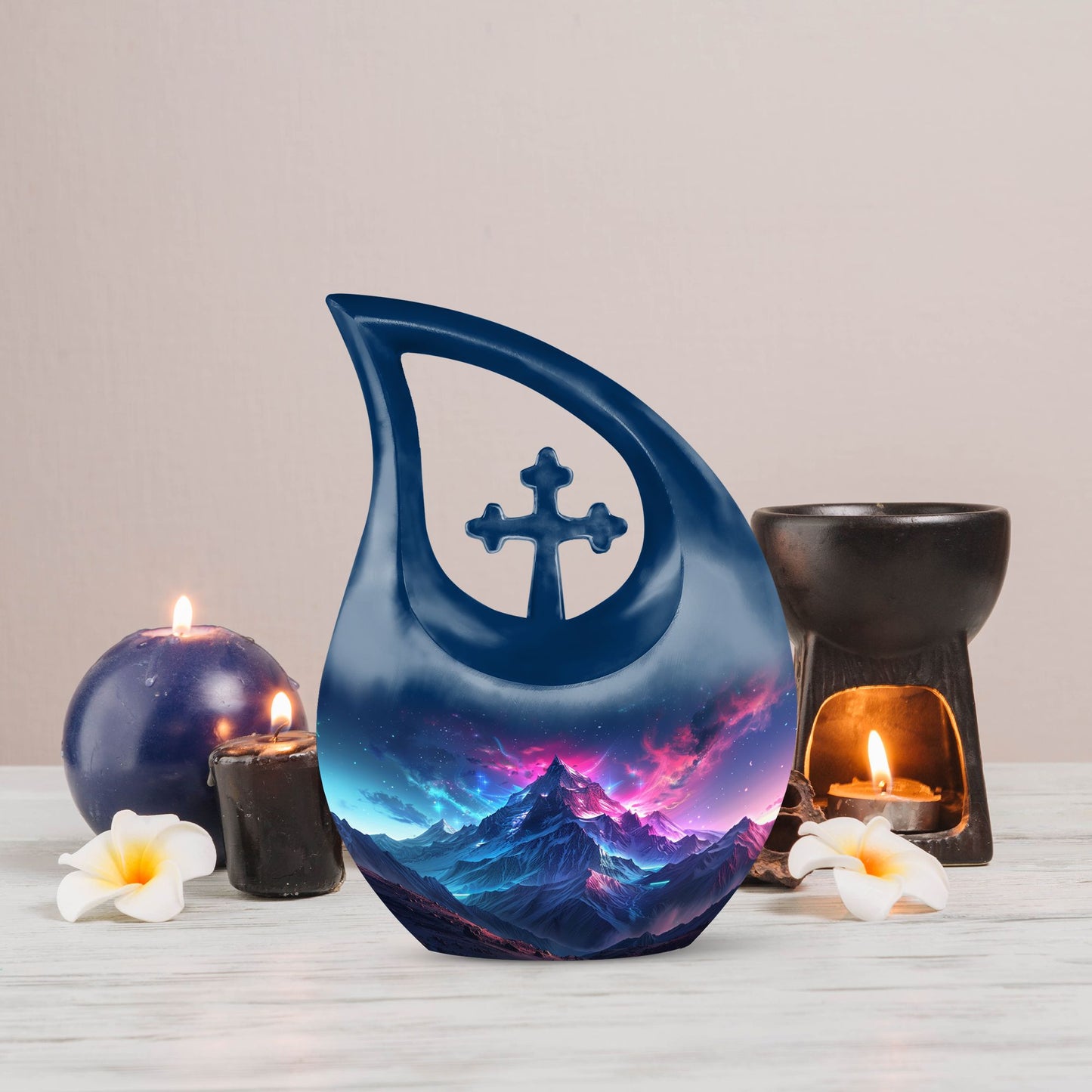 Large Aurora Borealis Urn