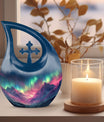 Personalized Aurora Borealis urn