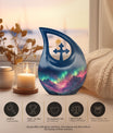 Personalized Aurora Borealis urn