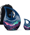 Aurora Borealis Theme Large Urn With 1 Keepsake Urn