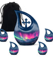 Twilight Aurora Borealis Cremation Urn - Memorial Sentinel