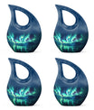 Aurora Borealis Borealis Theme 3 Inch Keepsake Pack of 4