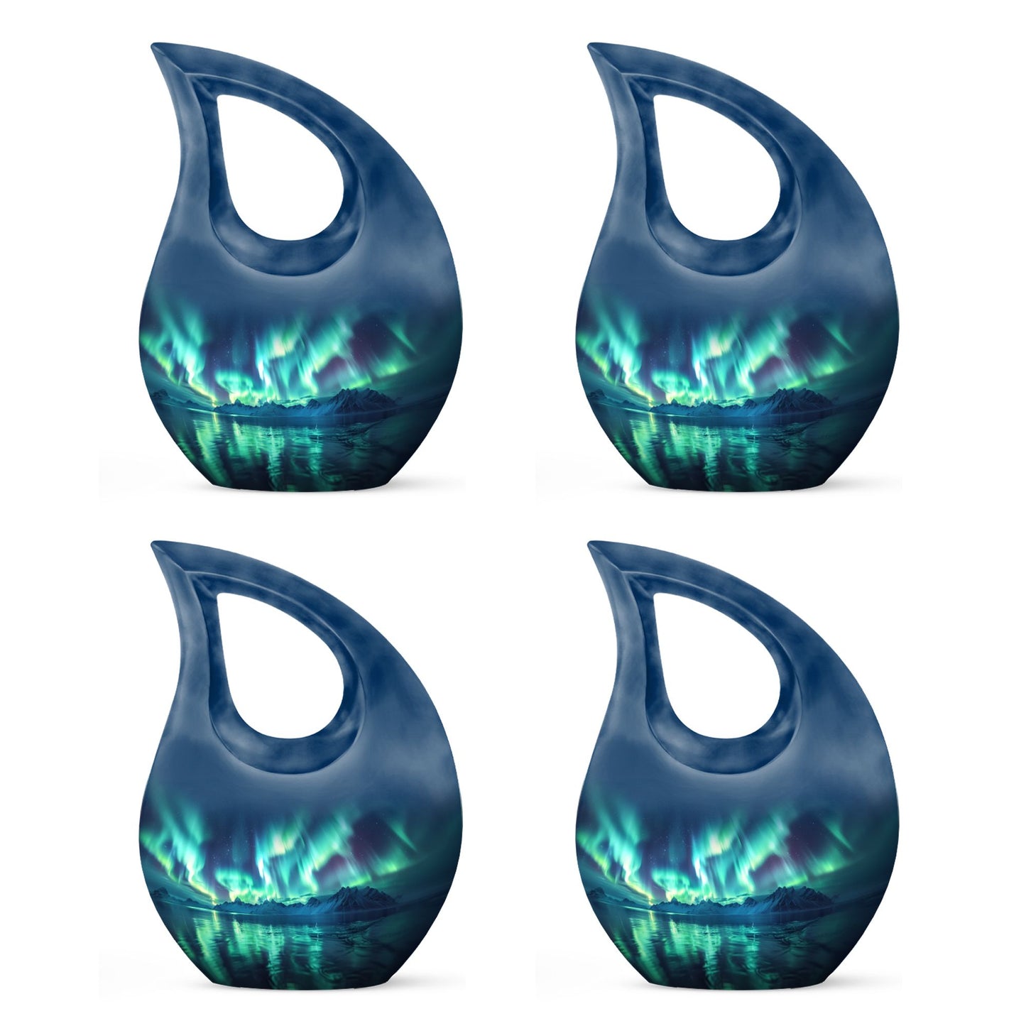 Aurora Borealis Borealis Theme 3 Inch Keepsake Pack of 4