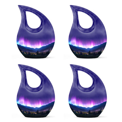 Aurora Borealis Theme 3 Inch Keepsake Pack of 4
