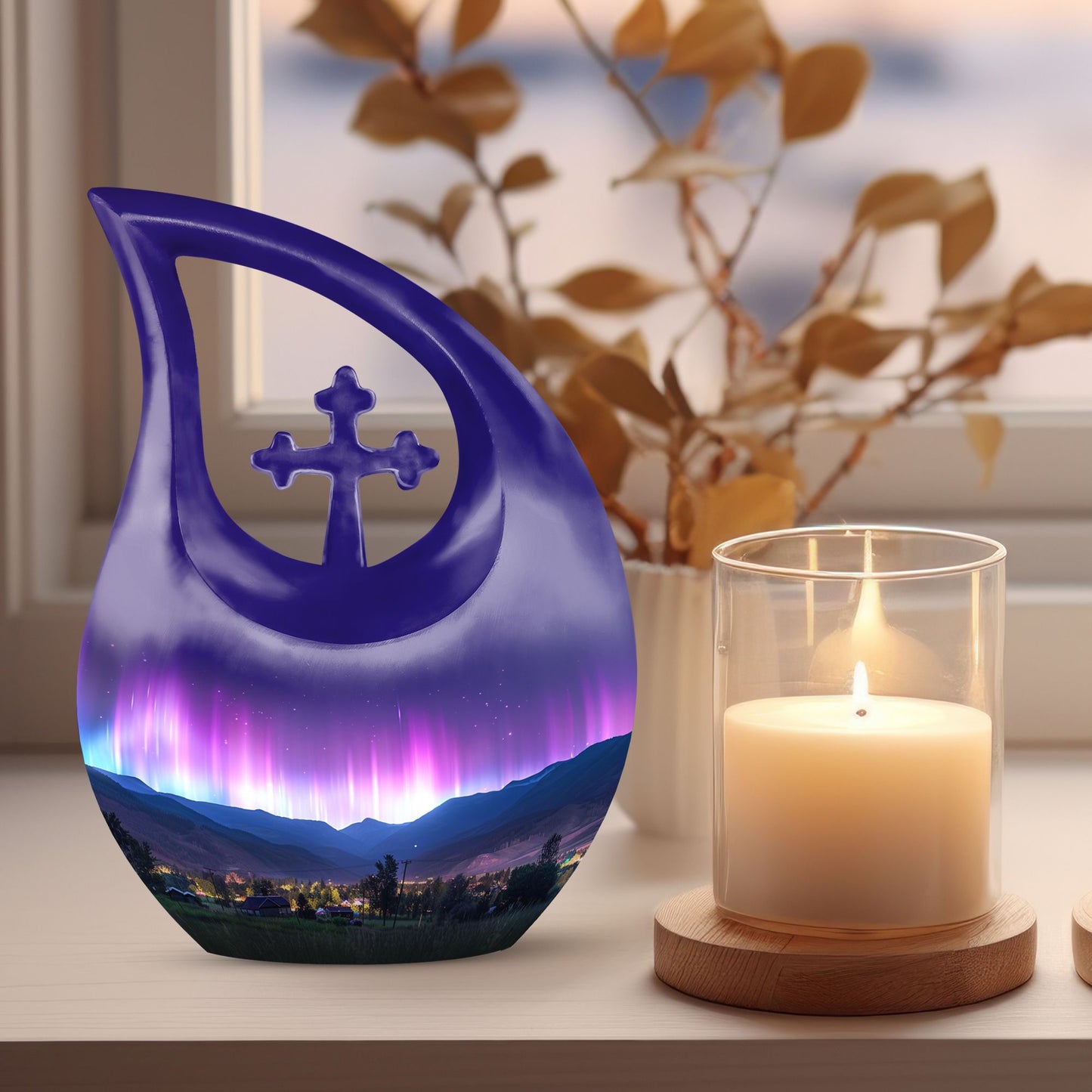 Aurora Borealis Urn
