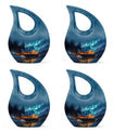Aurora Borealis Borealis Theme 3 Inch Keepsake Pack of 4