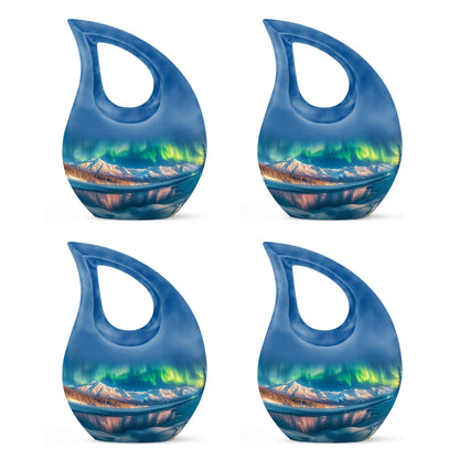 Aurora Borealis Theme 3 Inch Keepsake Pack of 4