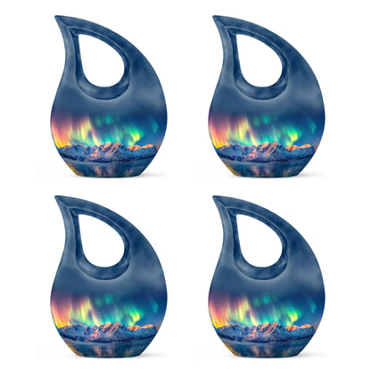 Aurora Borealis Theme 3 Inch Keepsake Pack of 4
