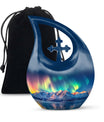 Aurora Borealis Theme Large Urn 10 Inch