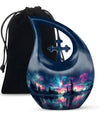  Aurora Borealis Cross Drop memorial urn