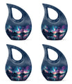  Aurora Borealis Cross Drop memorial urn