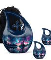  Aurora Borealis Cross Drop memorial urn