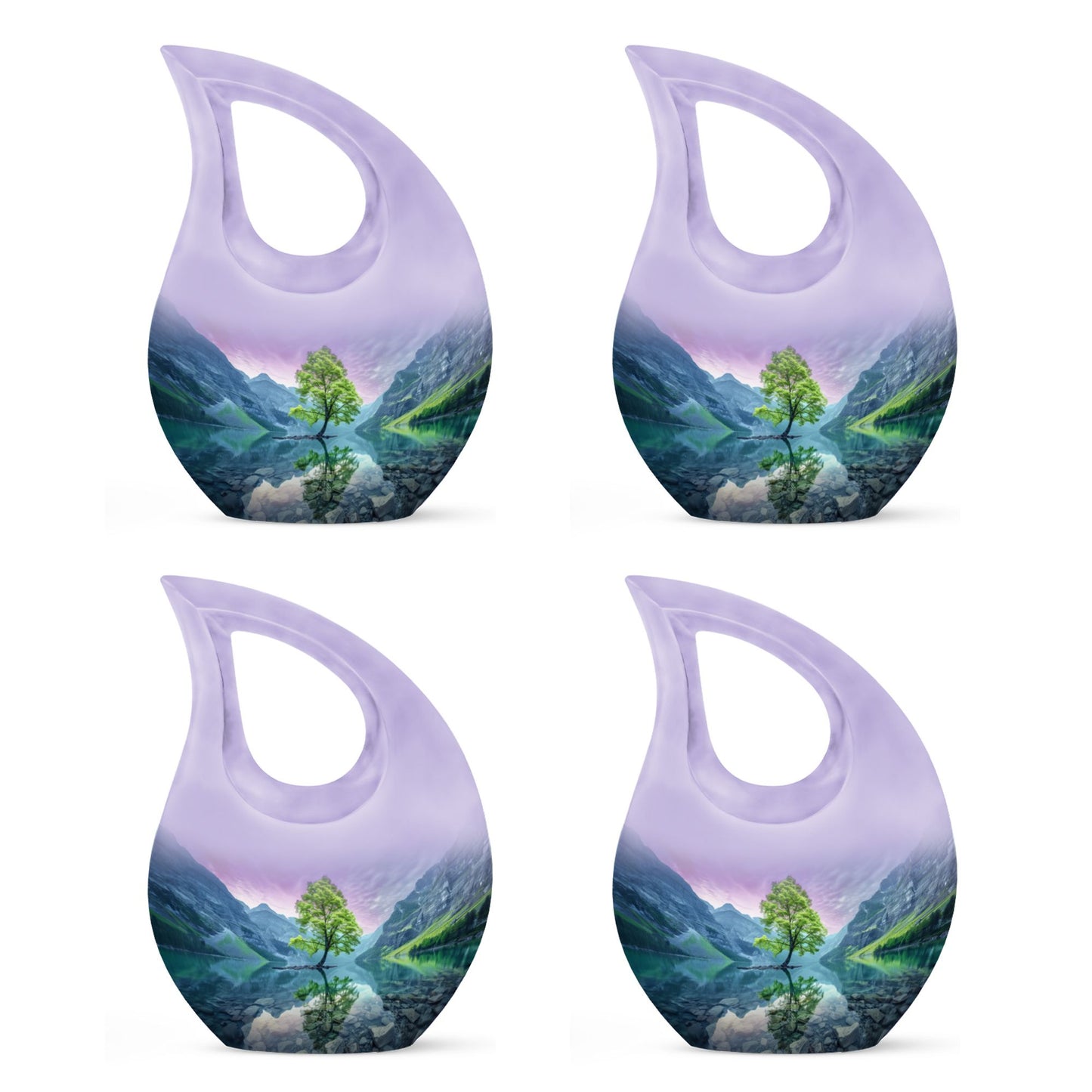Aurora Borealis cross drop urn