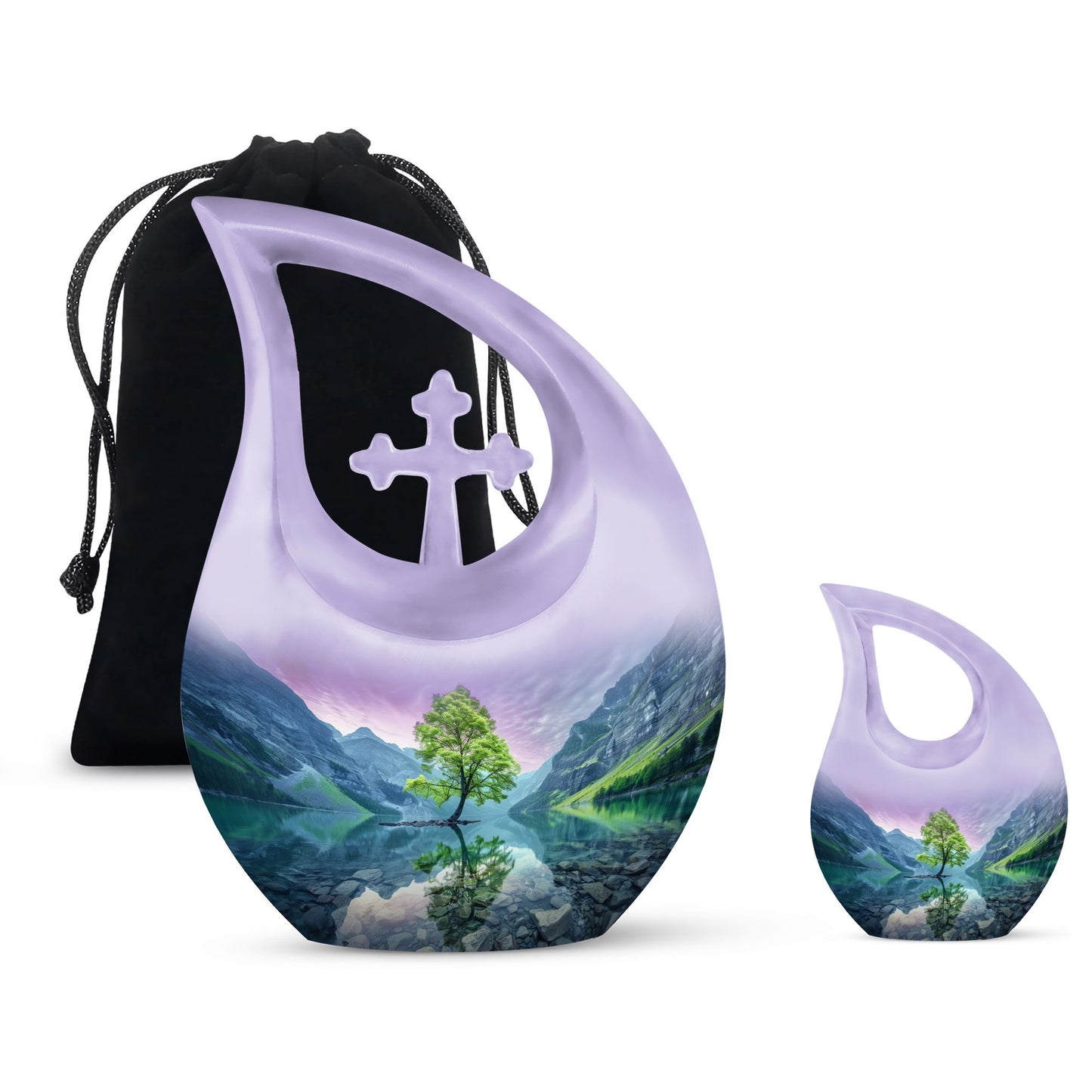 Personalized Galaxy Memorial Urn for Human Ashes - 10-inch, 200 cu in - Yatskia