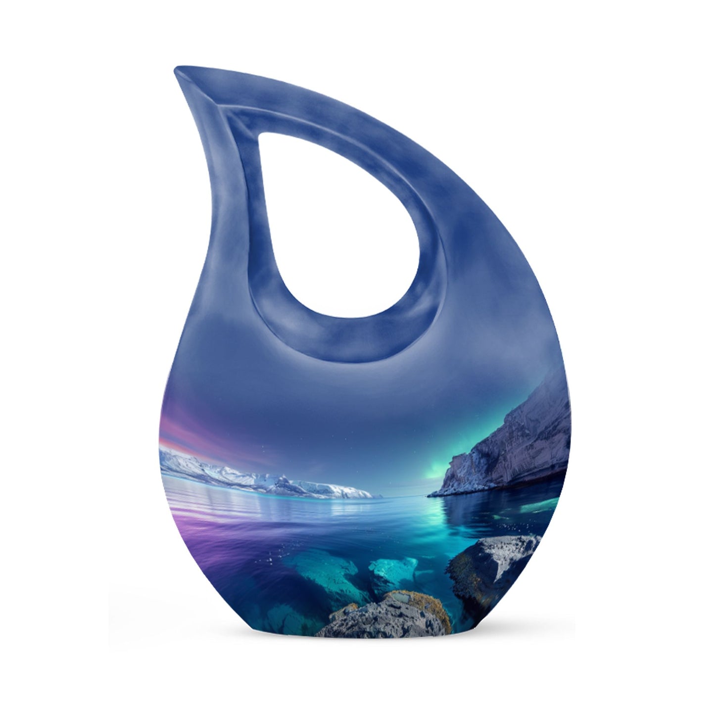 10-inch Aurora Borealis urn