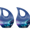 10-inch Aurora Borealis urn