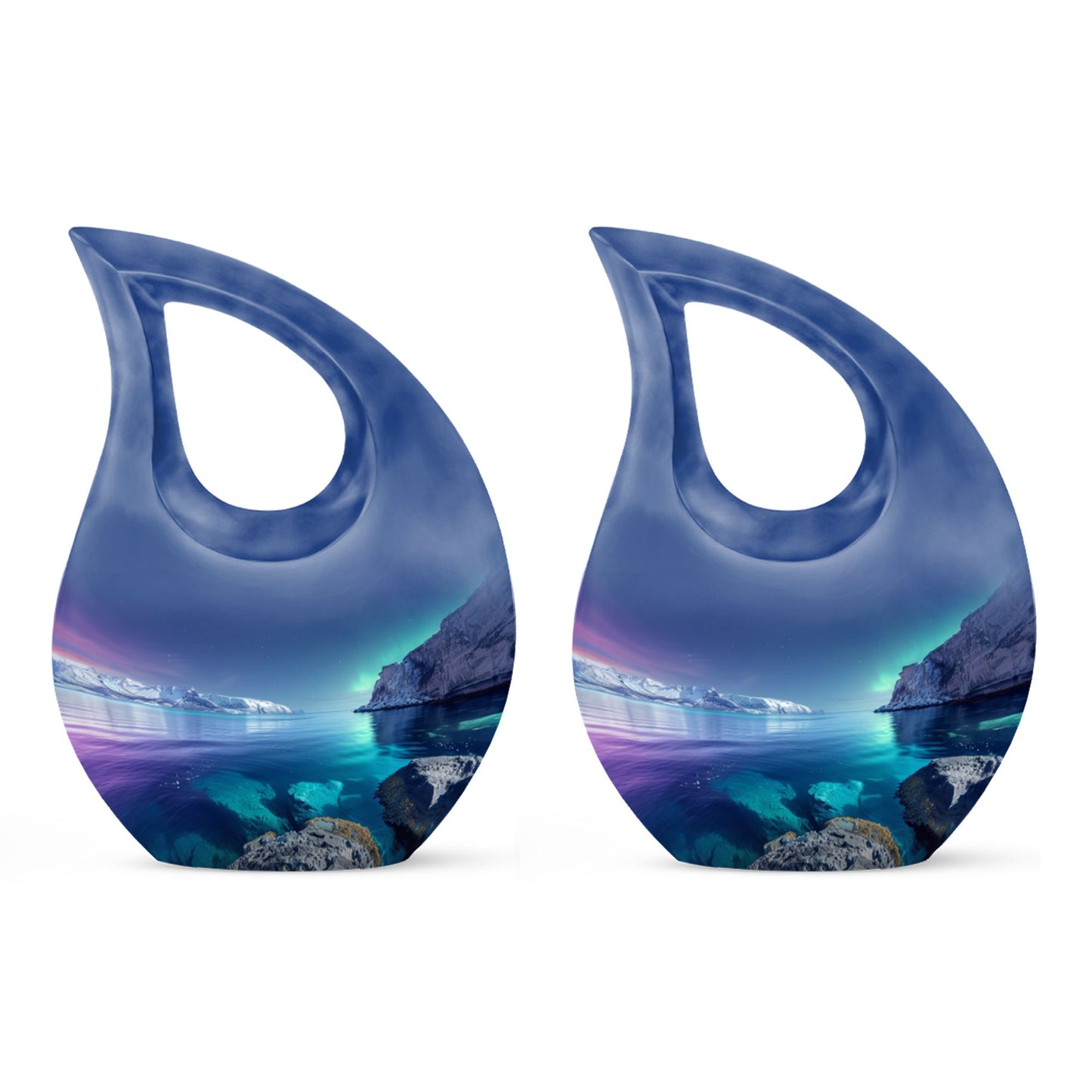 10-inch Aurora Borealis urn