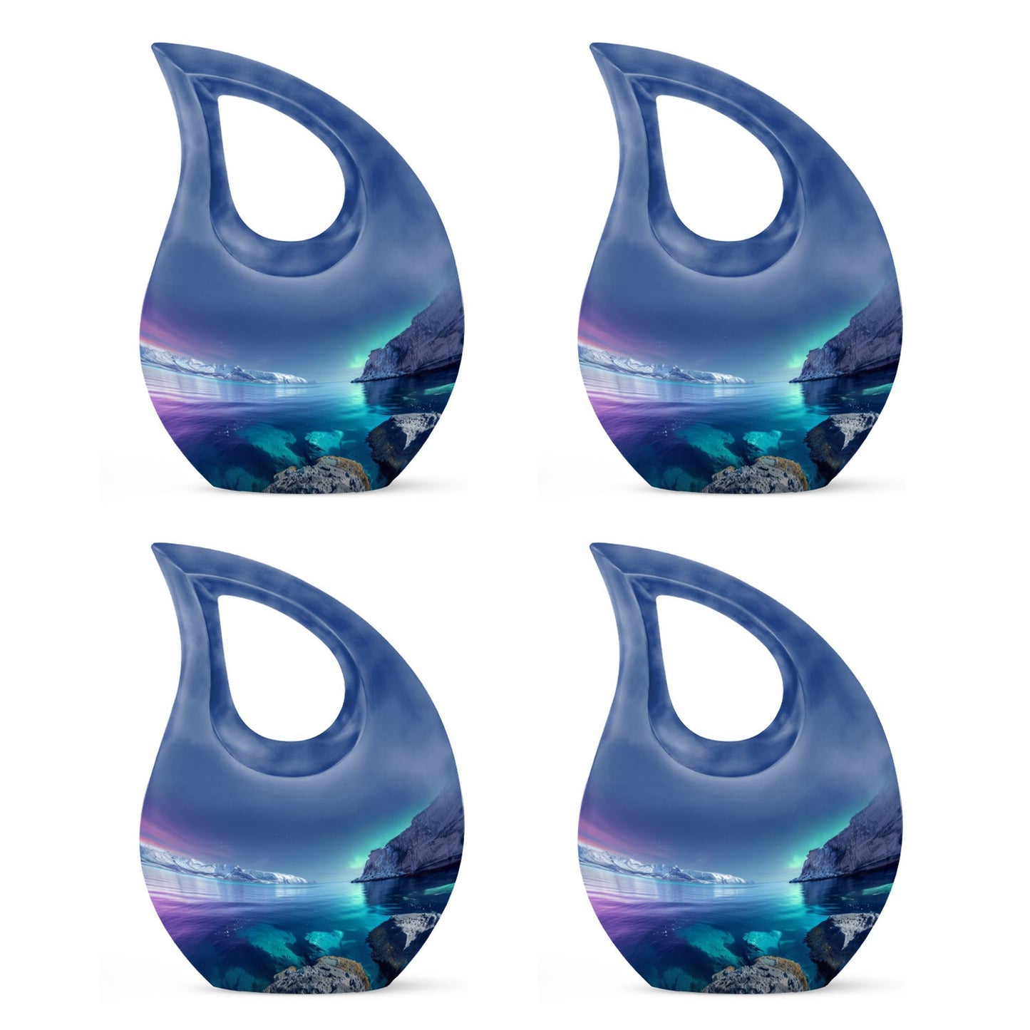 10-inch Aurora Borealis urn