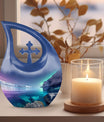 10-inch Aurora Borealis urn
