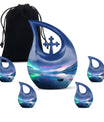  Aurora Borealis cross drop memorial urn