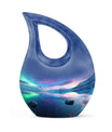  Aurora Borealis cross drop memorial urn