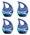  Aurora Borealis cross drop memorial urn
