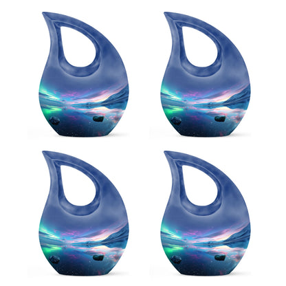  Aurora Borealis cross drop memorial urn