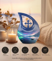  Aurora Borealis cross drop memorial urn
