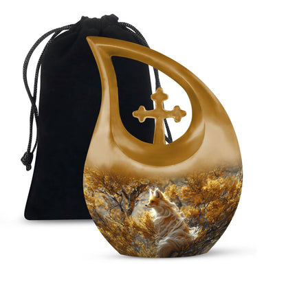 Fox Theme Large Urn 10 Inch