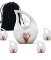 Fox Theme Large Urn With 4 Keepsake Urn