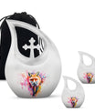 Fox Theme Large Urn With 2 Keepsake Urn