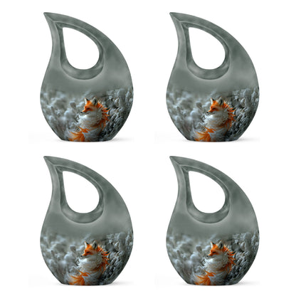 10-inch Fox theme Cross Drop Urn 