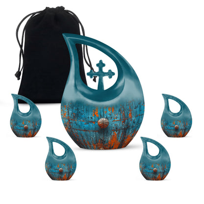 Affordable 10-inch Cross Drop Urn