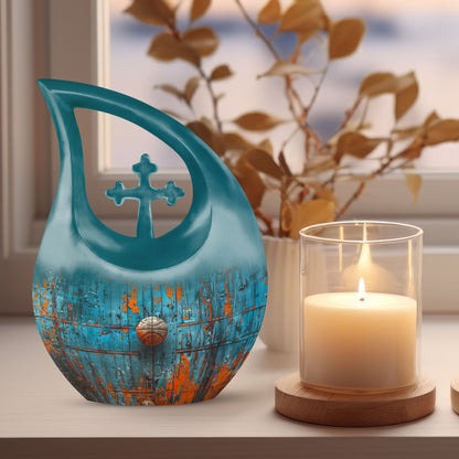 Affordable 10-inch Cross Drop Urn