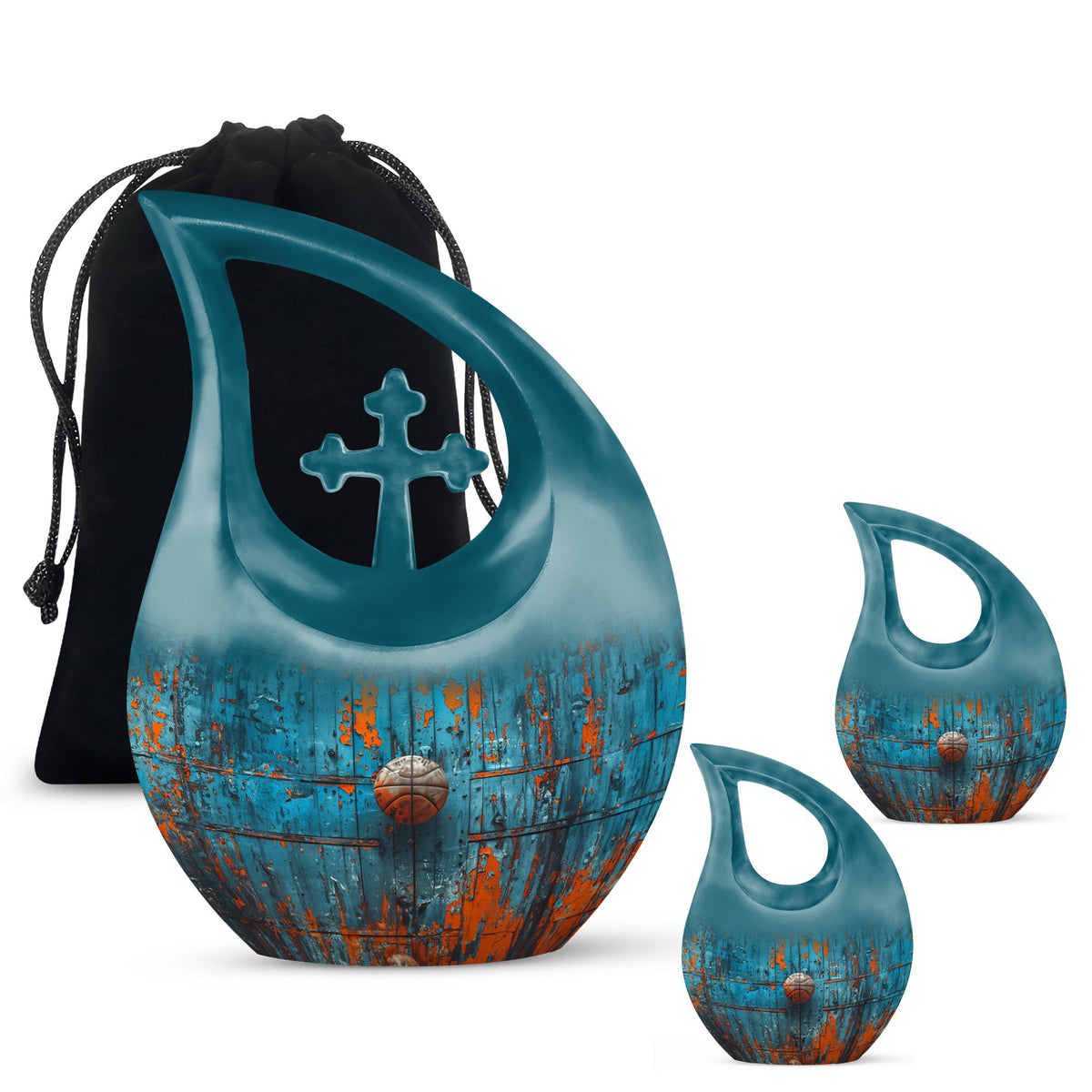 Affordable 10-inch Cross Drop Urn