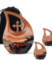 10-inch Car-themed Aluminium Cross Drop Urn 