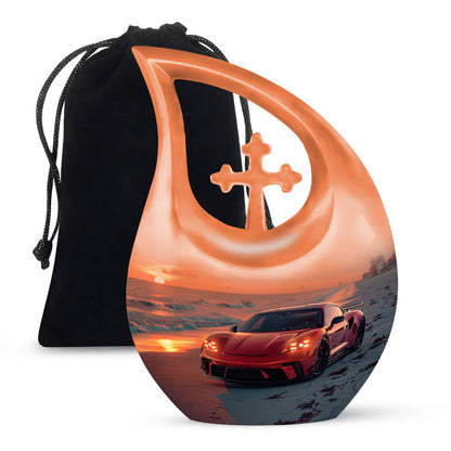 Personalized Car Cremation Urn for Human Ashes - 10-inch, 200 cu in - Yatskia